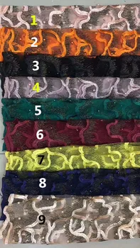 pretty Embroidered Net Fabric with beads SH-81722 High Quality African Tulle Lace Fabric For party Dress
pretty Embroidered Net Fabric with beads SH-81722 High Quality African Tulle Lace Fabric For party Dress