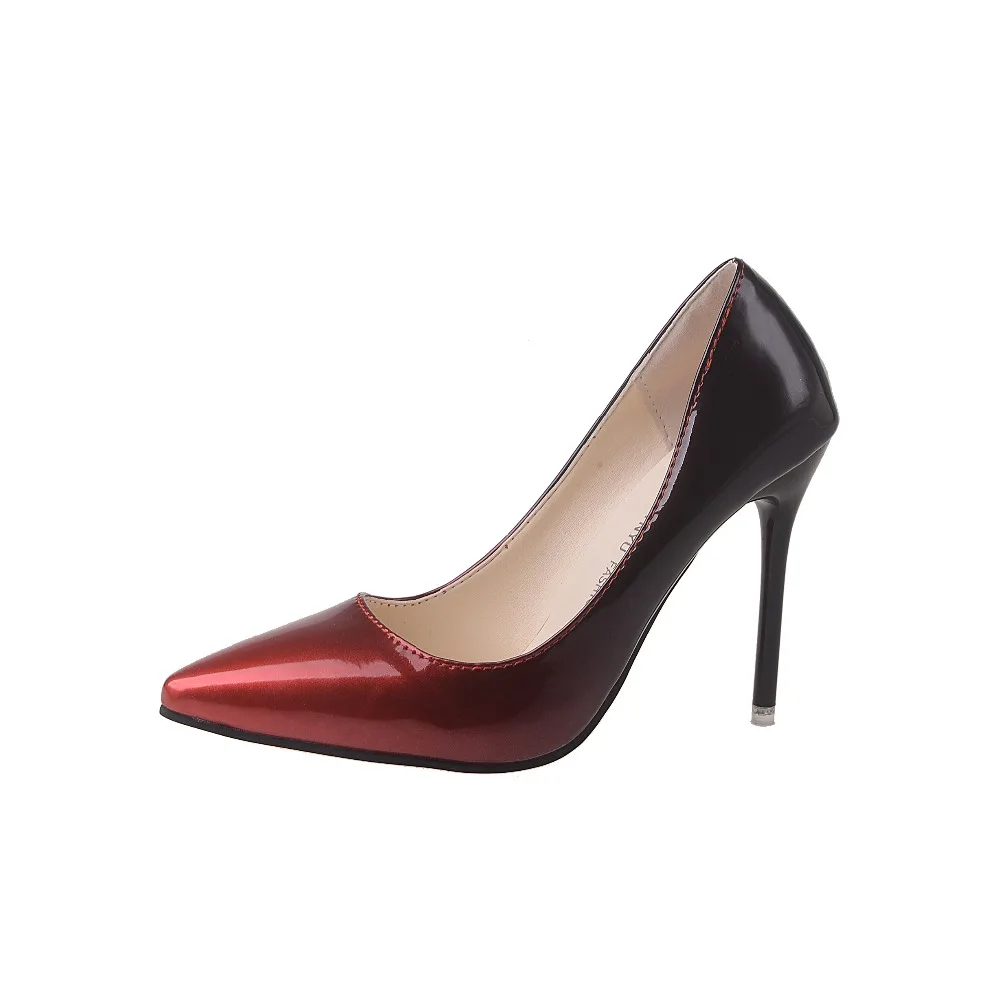 2018 new color matching women's high heels autumn wild pointed shallow mouth gradient color single shoes female
2018 new color matching women's high heels autumn wild pointed shallow mouth gradient color single shoes female