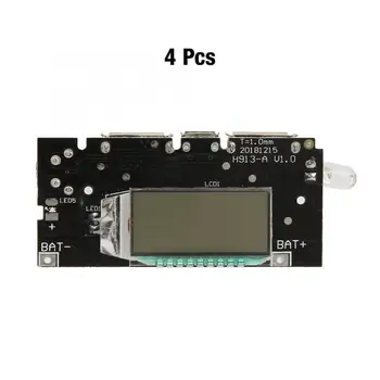 4Pcs 5V 1A 2.1A Dual USB Battery Charger Protection Module 58*27*15mm with display
4Pcs 5V 1A 2.1A Dual USB Battery Charger Protection Module 58*27*15mm with display