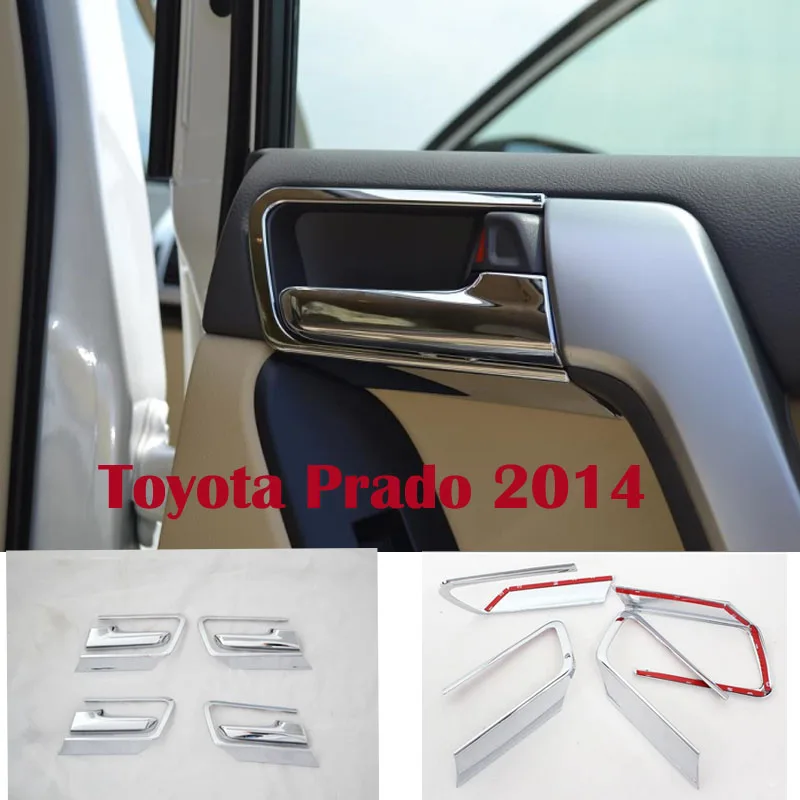 

Chrome Interior Door Handle Cover Styling Trims For Toyota Land Cruiser Prado FJ 150 Acccessories