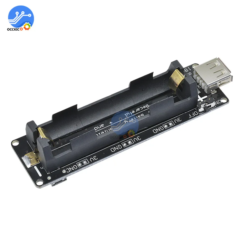 18650 Lithium battery expansion board holder for WEMOS ESP32 board box for Arduino Micro USB Type-A USB Output diy power bank
18650 Lithium battery expansion board holder for WEMOS ESP32 board box for Arduino Micro USB Type-A USB Output diy power bank