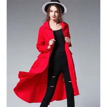Plus Size 4XL Windbreaker Women‘s 2020 New Spring Ruffles Shirt Dresses Autumn Long Casual Windbreaker Solid Color Jacket Coat
Plus Size 4XL Windbreaker Women‘s 2020 New Spring Ruffles Shirt Dresses Autumn Long Casual Windbreaker Solid Color Jacket Coat