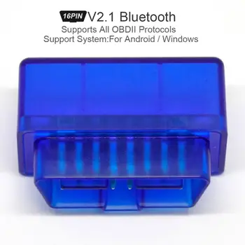 ELM327 V2.1 9V-16V Super Mini Bluetooth Scanner Wireless Interface Auto Interface Code Readers Diagnostic Tool OBDII Protocols
ELM327 V2.1 9V-16V Super Mini Bluetooth Scanner Wireless Interface Auto Interface Code Readers Diagnostic Tool OBDII Protocols