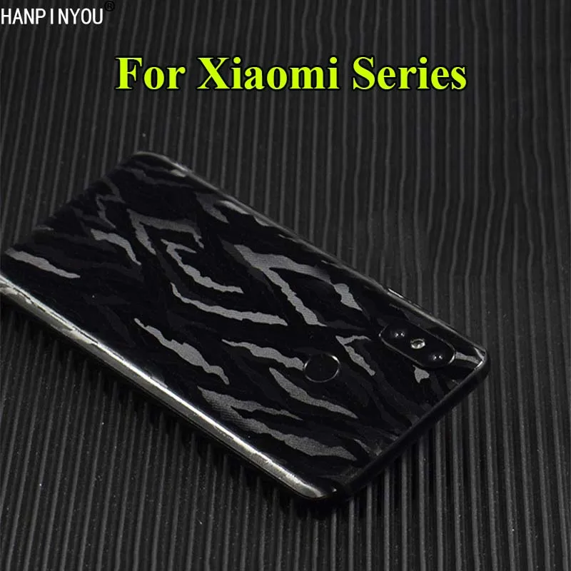 Для Xiaomi Mi 9 8 SE Lite Pro 5 5S Plus 6 A2 6X 3D черный камуфляж полное покрытие задняя пленка