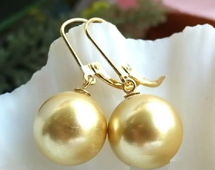 HUGE AAAA++++ 16MM GOLD ROUND SOUTH SEA SHELL PEARL DANGLE EARRINGNoble style Natural Fine jewe FREE SHIPPING
HUGE AAAA++++ 16MM GOLD ROUND SOUTH SEA SHELL PEARL DANGLE EARRINGNoble style Natural Fine jewe FREE SHIPPING