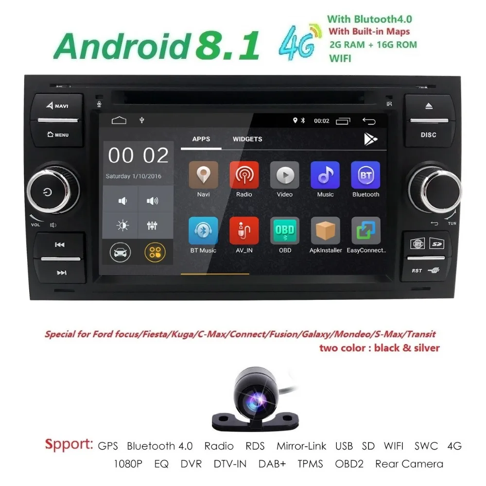 Quad Core AutoRadio 2 din Android 8.1 Car DVD Multimedia Player For Ford Focus 2 3 Mondeo S C Max Fiesta Galaxy Car Audio Wifi
Quad Core AutoRadio 2 din Android 8.1 Car DVD Multimedia Player For Ford Focus 2 3 Mondeo S C Max Fiesta Galaxy Car Audio Wifi