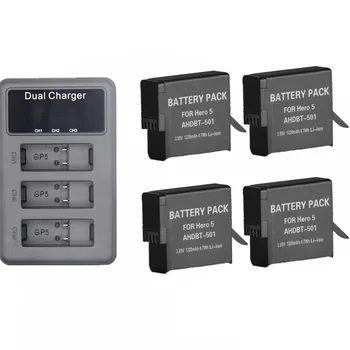 4pcs 1220mAh Gopro Hero AHDBT-501 Battery + 3Slots Dual Charger for Gopro Hero AHDBT-501 Black Gopro 2018 Camera Battery set
4pcs 1220mAh Gopro Hero AHDBT-501 Battery + 3Slots Dual Charger for Gopro Hero AHDBT-501 Black Gopro 2018 Camera Battery set