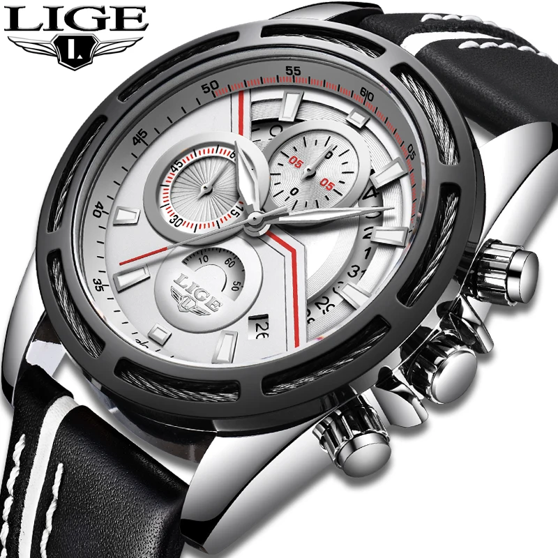 LIGE new men's fashion business watch top brand luxury casual quartz watch men's waterproof sports watch Relogio Masculino
LIGE new men's fashion business watch top brand luxury casual quartz watch men's waterproof sports watch Relogio Masculino