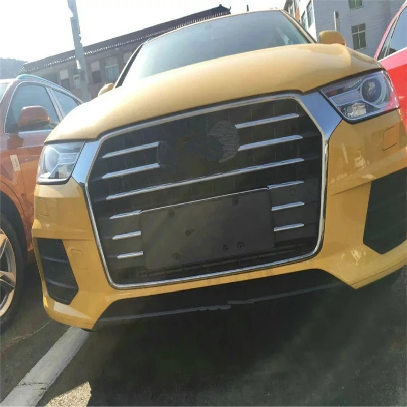 WELKINRY car auto cover styling for Audi Q3 2016 2017 2018 ABS chrome front head grille racing grill bar sticker moulding trim
WELKINRY car auto cover styling for Audi Q3 2016 2017 2018 ABS chrome front head grille racing grill bar sticker moulding trim