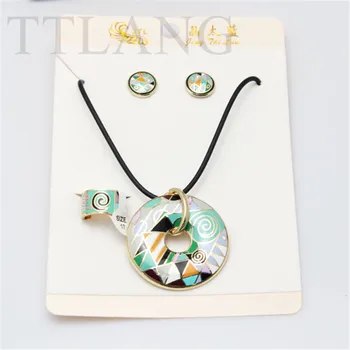 New Arrival Special Symbol Enamel Jewelry Set (Necklace, Earring, Ring), 1 set/pack
New Arrival Special Symbol Enamel Jewelry Set (Necklace, Earring, Ring), 1 set/pack