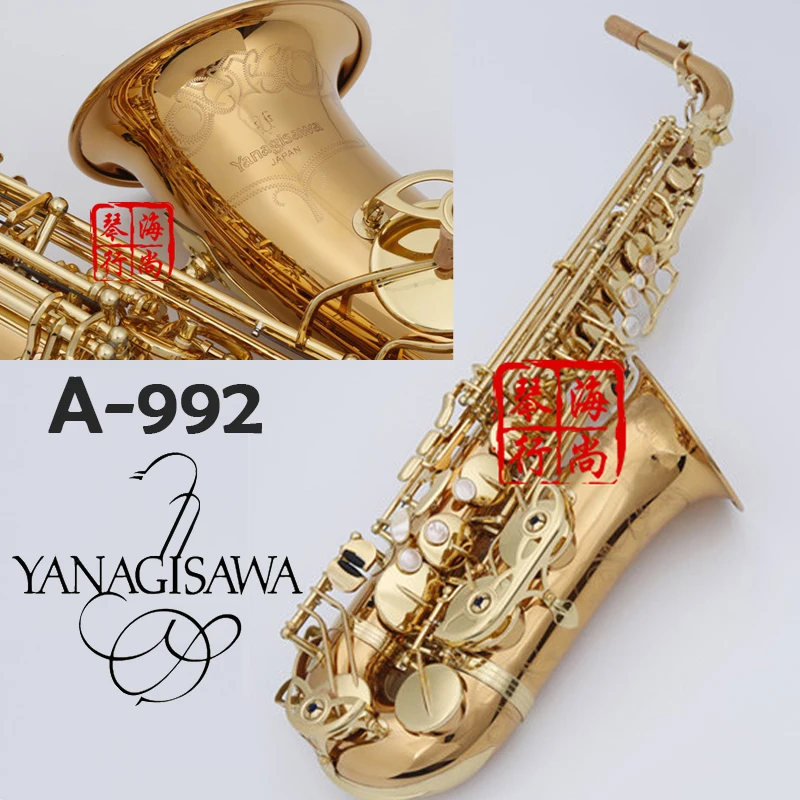 Japan Alto Saxophone YANAGISAWA A-992 A-WO20 Eb saxofone phosphor bronze copper sax Professional performance musical instruments
Japan Alto Saxophone YANAGISAWA A-992 A-WO20 Eb saxofone phosphor bronze copper sax Professional performance musical instruments