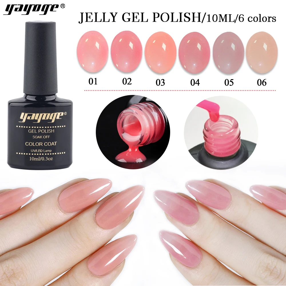 YAYOGE 10ML Jelly Nail Gel Polish Candy Nude Color Quick-drying Translucent Jelly UV Gel Nail Polish Long Lasting Nail Lacquer
YAYOGE 10ML Jelly Nail Gel Polish Candy Nude Color Quick-drying Translucent Jelly UV Gel Nail Polish Long Lasting Nail Lacquer