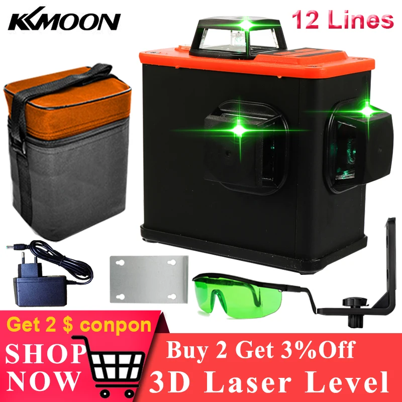 Laser Level 12 lines Green Laser Level Self-leveling Horizontal& Vertical 360 Degree Adjustment Wall Hanging Laser Levels
Laser Level 12 lines Green Laser Level Self-leveling Horizontal& Vertical 360 Degree Adjustment Wall Hanging Laser Levels