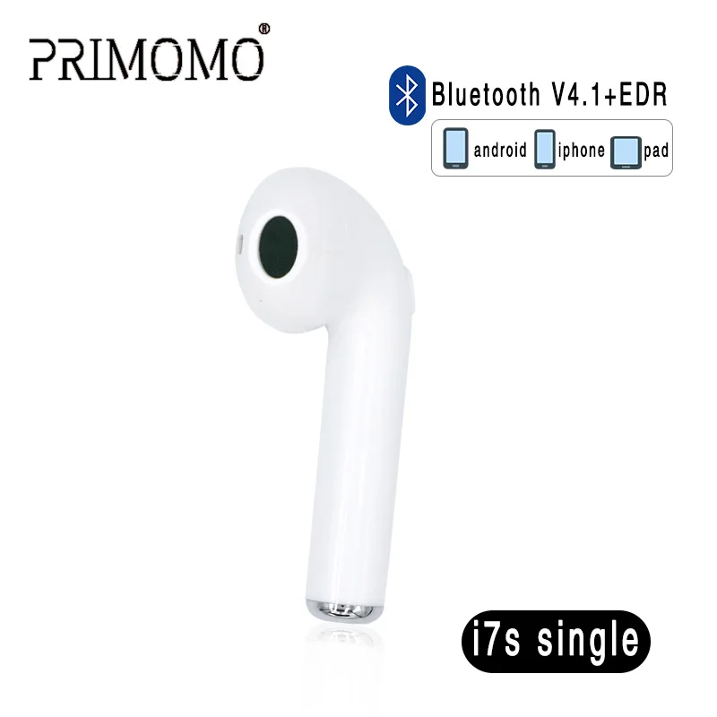 Single Wireless i7 Mini in-Ear 4.1 Bluetooth Earbud Earphone Built-in Mic Stereo Headset Dual Noise Reduction for iPhone7 8 X
Single Wireless i7 Mini in-Ear 4.1 Bluetooth Earbud Earphone Built-in Mic Stereo Headset Dual Noise Reduction for iPhone7 8 X