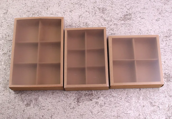 3 Size Blank Kraft Paper Box With PVC Cookies Cake Box Drawer Macaron Chocolate Gift Box 100pcs\lot Free shipping
3 Size Blank Kraft Paper Box With PVC Cookies Cake Box Drawer Macaron Chocolate Gift Box 100pcs\lot Free shipping