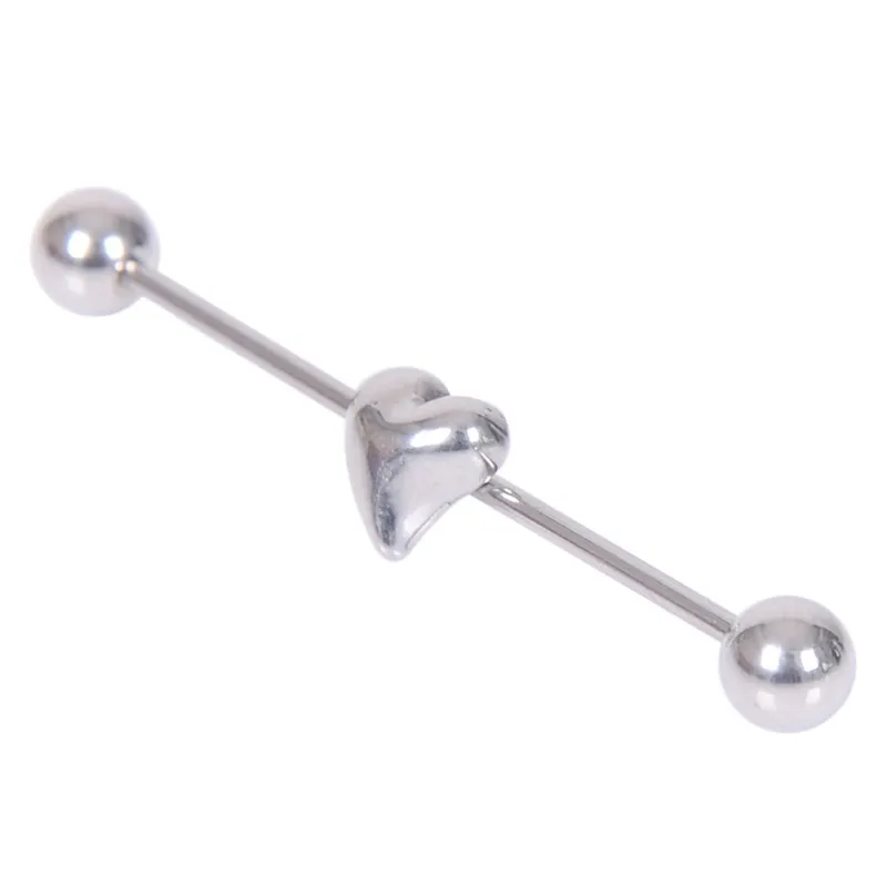 imixlot 1 PC Simple Personality Stainless Steel Heart Piercing Women Men Ear Bone Nail Accessories | Украшения и аксессуары