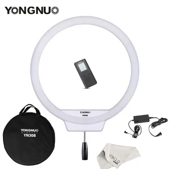 Yongnuo YN308 yn 308 Selfie Ring Light 5500K of Color Temperature LED Video Light Wireless Remote CRI95 Circular + Power Adapter
Yongnuo YN308 yn 308 Selfie Ring Light 5500K of Color Temperature LED Video Light Wireless Remote CRI95 Circular + Power Adapter
