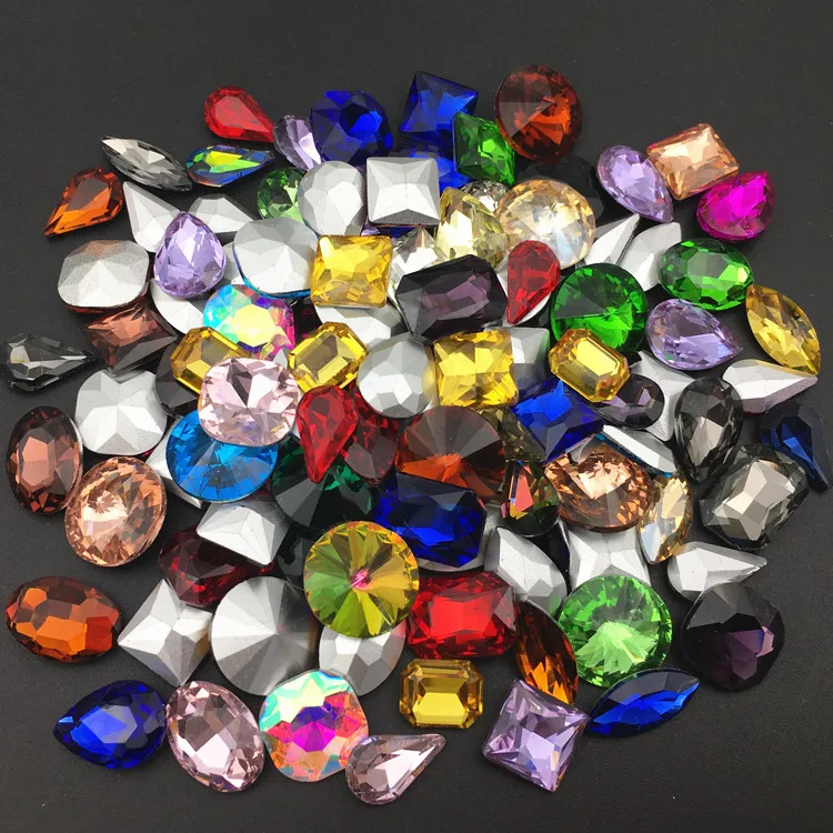 50pcs Mix Colors Shapes Rivoli,Pear,Oval,Navette...Glass Crystal Pointed Back Fancy Stones Crystal Fancy Stone Beads
50pcs Mix Colors Shapes Rivoli,Pear,Oval,Navette...Glass Crystal Pointed Back Fancy Stones Crystal Fancy Stone Beads