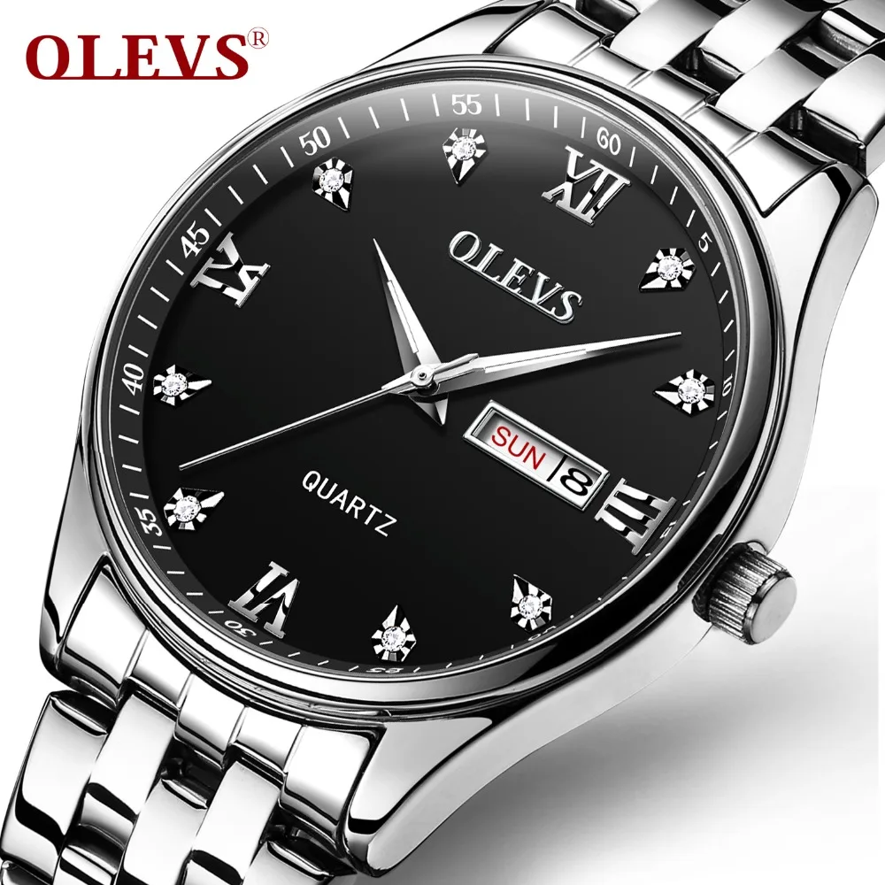 OLEVS Luxury Diamond Men Watches Luminous Hands Male Clock Big Face Steel Bracelet Watch Week and Date Business Wristwatch 5570
OLEVS Luxury Diamond Men Watches Luminous Hands Male Clock Big Face Steel Bracelet Watch Week and Date Business Wristwatch 5570