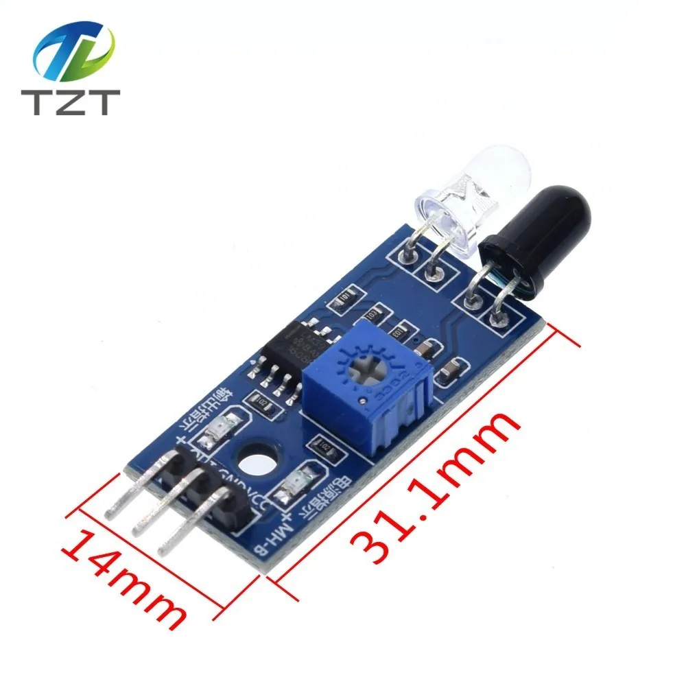 

Smart Electronics New for Arduino Diy Smart Car Robot Reflective Photoelectric 3pin IR Infrared Obstacle Avoidance Sensor Module