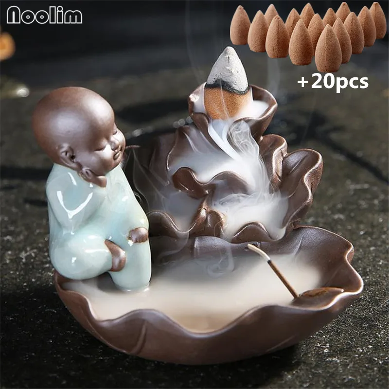 Курильница для благовоний Little Monk с обратным потоком декор домашнего чайного дома