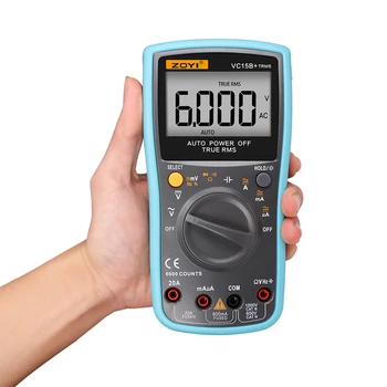 Electrical LCD Display Digital Multimeter Multifunction Voltmeter Ammeter Ohmmeter AC DC Tester 6000 Counts Backlight Auto Range
Electrical LCD Display Digital Multimeter Multifunction Voltmeter Ammeter Ohmmeter AC DC Tester 6000 Counts Backlight Auto Range