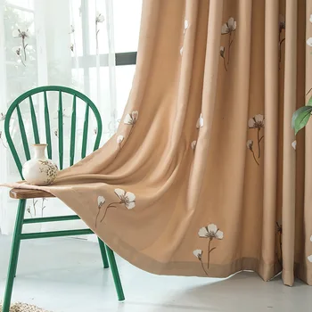 European and American style floral embroidered curtain bedroom living room window screens tulle
European and American style floral embroidered curtain bedroom living room window screens tulle