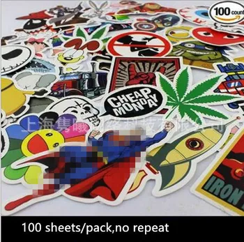 Hot Sale 100 Pcs/Set Non-Repeat Personality Single Waterproof Motorcycle Stickers Trolley Stickers Cartoon Doodle Toys J
Hot Sale 100 Pcs/Set Non-Repeat Personality Single Waterproof Motorcycle Stickers Trolley Stickers Cartoon Doodle Toys J