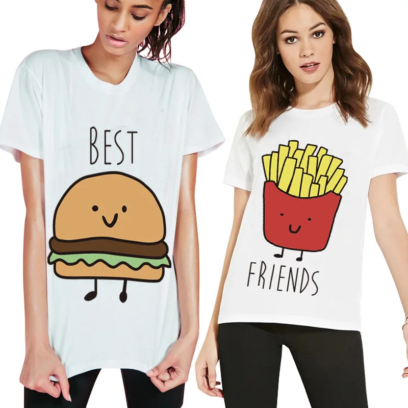 Cute Plus Size 4XL Best Friends T Shirt Print Tee Shirt Femme Girls Camiseta Mujer Tops Short Sleeve TShirt Casual White T Shirt
Cute Plus Size 4XL Best Friends T Shirt Print Tee Shirt Femme Girls Camiseta Mujer Tops Short Sleeve TShirt Casual White T Shirt