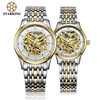 StarKing Luxury Golden Skeleton Automatic Watches Unisex Women And Men Couple Clock Stainless Steel Lover's Wrist Watch AM/L0185
StarKing Luxury Golden Skeleton Automatic Watches Unisex Women And Men Couple Clock Stainless Steel Lover's Wrist Watch AM/L0185