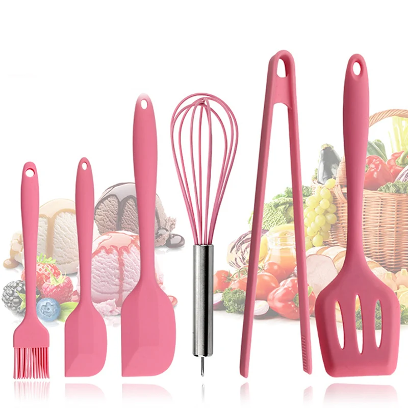 6pcs Pink kitchenware Food Grade Silicone Kitchen Cooking Tools Durable Cooking Utensils Eco-friendly Kitchen Baking Tools
6pcs Pink kitchenware Food Grade Silicone Kitchen Cooking Tools Durable Cooking Utensils Eco-friendly Kitchen Baking Tools