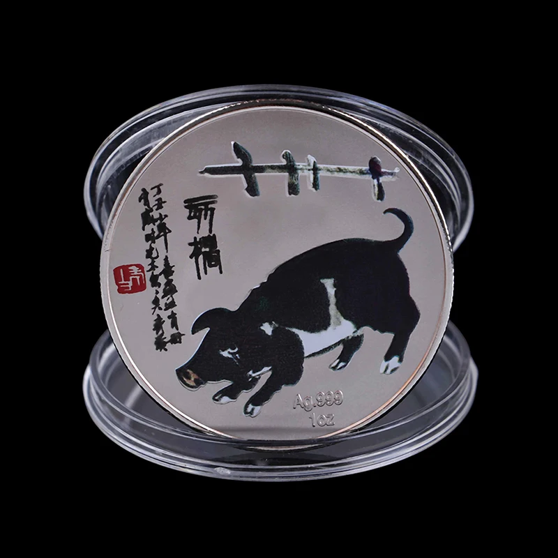 Fu Pig Commemorative Coin Year of Pig Delivers Money Coins Collection.4cm/1.57 New Year Gift Gold Plated Good Fortune Home Decor
Fu Pig Commemorative Coin Year of Pig Delivers Money Coins Collection.4cm/1.57 New Year Gift Gold Plated Good Fortune Home Decor