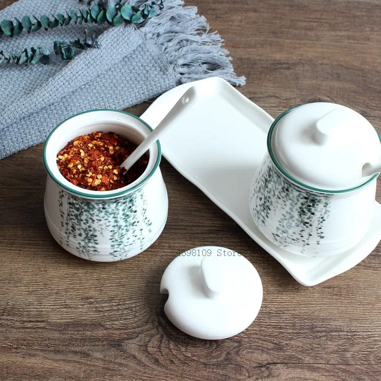 Ceramic Spice Jar Kitchen Flavoring Tools Nordic Plant Series Seasoning Bottle Set Combination Salt Pepper Bottle
Ceramic Spice Jar Kitchen Flavoring Tools Nordic Plant Series Seasoning Bottle Set Combination Salt Pepper Bottle