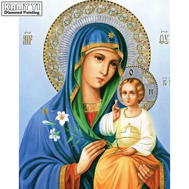 5D Diy diamond painting cross stitch Holy mother picture 3d diamond mosaic pattern diamond embroidery religion resin drill gift
5D Diy diamond painting cross stitch Holy mother picture 3d diamond mosaic pattern diamond embroidery religion resin drill gift