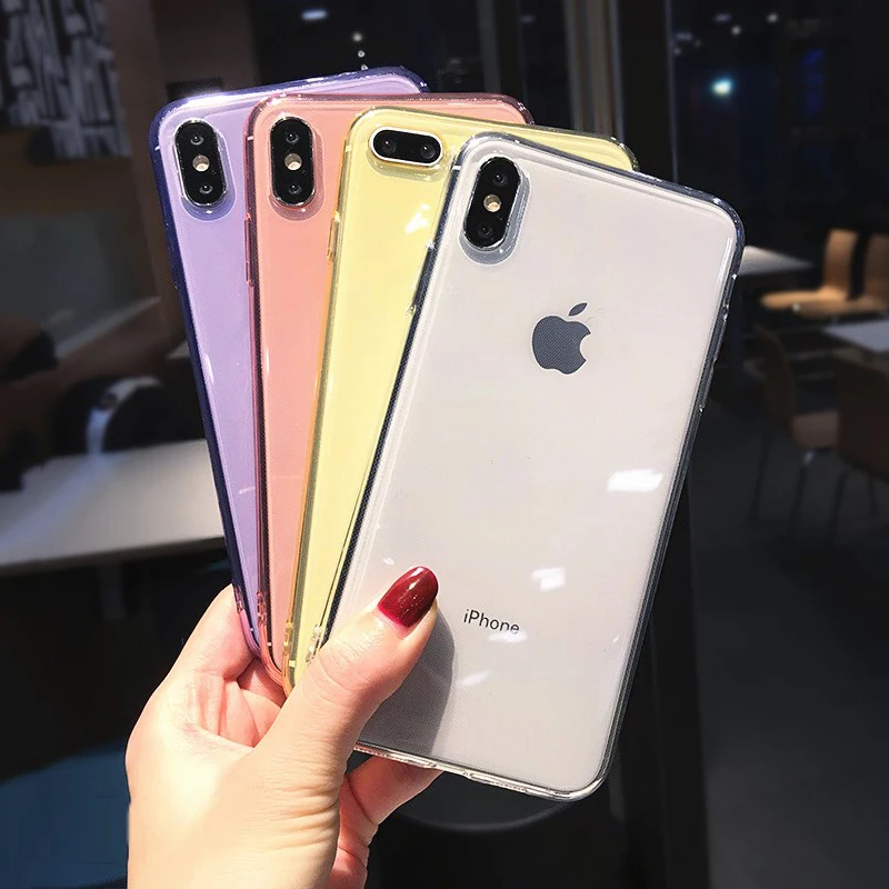 LOVECOM Simple Plain Color Transparent Case For iPhone X XS Max XR 6 6S 7 8 Plus Full Body Shockproof Soft TPU Phone Back Cover
LOVECOM Simple Plain Color Transparent Case For iPhone X XS Max XR 6 6S 7 8 Plus Full Body Shockproof Soft TPU Phone Back Cover
