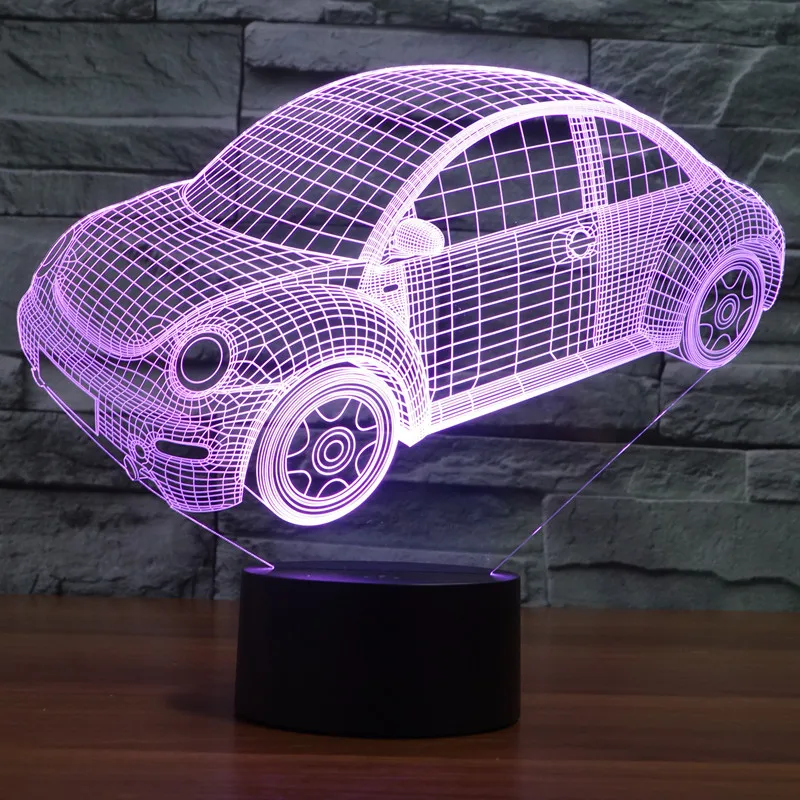 New Cars Model 3D Table Lamps LED Night Light Luminaria Bed Light Decoration Kids Toys Beetles Volkswagen polo Accessories
New Cars Model 3D Table Lamps LED Night Light Luminaria Bed Light Decoration Kids Toys Beetles Volkswagen polo Accessories