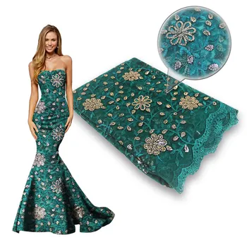 green African Lace Fabric 2019 High Quality Nigerian Lace Fabrics With sequins Embroidery French Tulle Lace Fabric
green African Lace Fabric 2019 High Quality Nigerian Lace Fabrics With sequins Embroidery French Tulle Lace Fabric