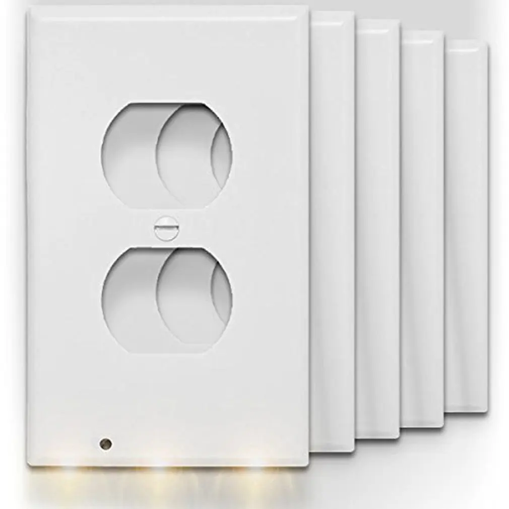 Hallway Emergency Lamp Outlet Cover Light Sensor Outlet Wall Plate With Led Night Lights Bedroom Bathroom Night Lamp
Hallway Emergency Lamp Outlet Cover Light Sensor Outlet Wall Plate With Led Night Lights Bedroom Bathroom Night Lamp