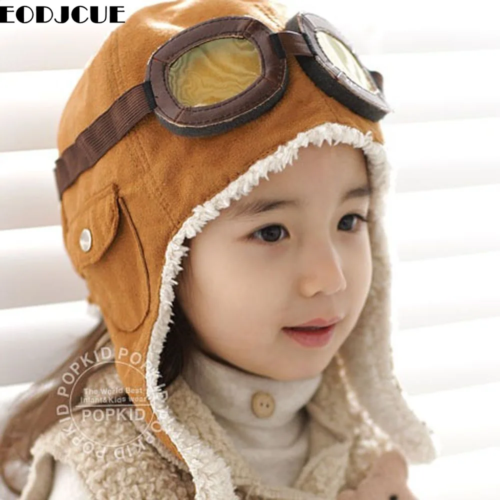 Kids Warm Aviators Cap with Earmuffs for Winter Bomber Hats Plush Earflap Russian Ushanka With Goggles Boy Girls Trapper Beanie
Kids Warm Aviators Cap with Earmuffs for Winter Bomber Hats Plush Earflap Russian Ushanka With Goggles Boy Girls Trapper Beanie