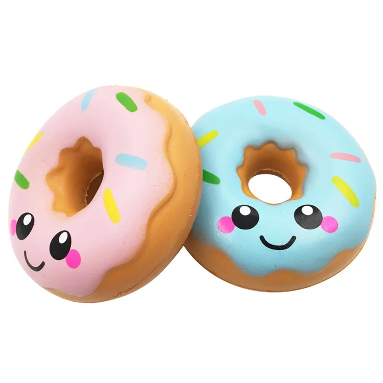 

Cute Doughnut Cream Scented Squishy Slow Rising Squeeze anti stress soft toy funny gadgets kawaii squishies oyuncak donut 10cm