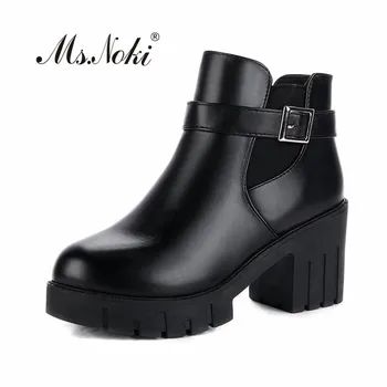 Fashion solid square heel high heel women boots platforms buckle winter ladies chelsea boots round toe women boots ankle Ms.Noki
Fashion solid square heel high heel women boots platforms buckle winter ladies chelsea boots round toe women boots ankle Ms.Noki