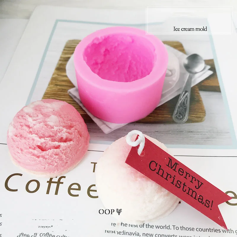 Ice Cream Ball Candle Silicone Mold Soap Silica Gel DIY Aroma Gypsum Plaster Silicon Mould Cake Tools
Ice Cream Ball Candle Silicone Mold Soap Silica Gel DIY Aroma Gypsum Plaster Silicon Mould Cake Tools