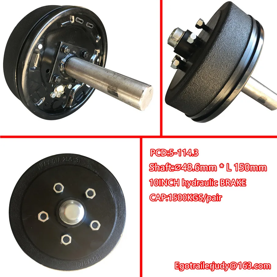 Ego trailer trailer axle trailer hub 10INCH hydraulic BRAKE HALF AXLE 5-114.3 TRAILER PARTS PRICE FOR PAIR
Ego trailer trailer axle trailer hub 10INCH hydraulic BRAKE HALF AXLE 5-114.3 TRAILER PARTS PRICE FOR PAIR