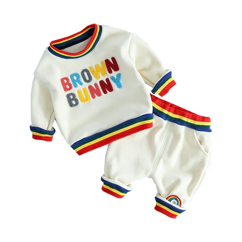 Children Baby Boy Girl Casual Clothes Sets Long Sleeve Tops+Pants 2Pcs Warm Boys Girls Rainbow Kids Spring Playsuit Outfits
Children Baby Boy Girl Casual Clothes Sets Long Sleeve Tops+Pants 2Pcs Warm Boys Girls Rainbow Kids Spring Playsuit Outfits