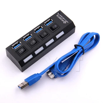 Mini USB 3.0 Hub 4 Ports 5Gbps High Speed Hub usb USB Hub With On/Off Switch USB Splitter Adapter Cable For PC Laptop
Mini USB 3.0 Hub 4 Ports 5Gbps High Speed Hub usb USB Hub With On/Off Switch USB Splitter Adapter Cable For PC Laptop