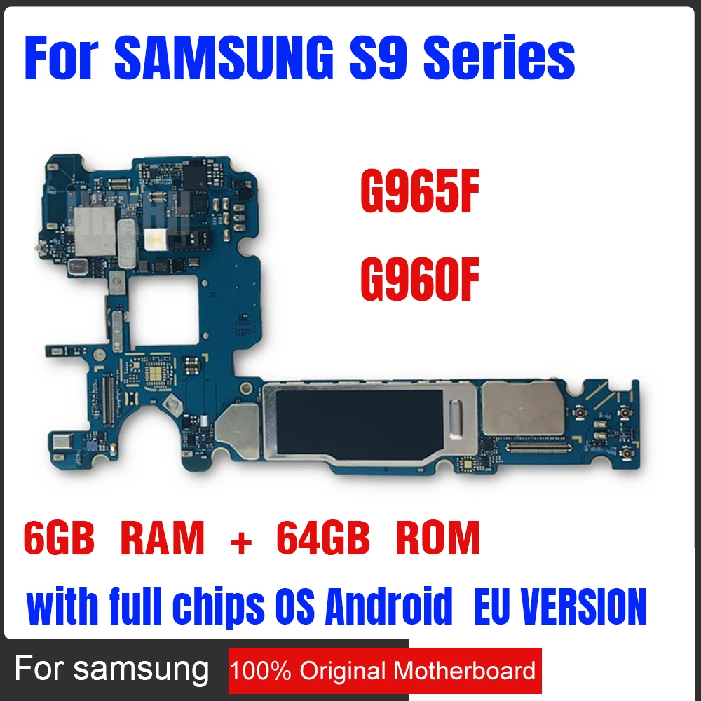 100% Original Unlock Motherboard For Samsung Galaxy S9 PLUS G960F G960FD Install AOS Logic Board With Chip G935F Motherboard
100% Original Unlock Motherboard For Samsung Galaxy S9 PLUS G960F G960FD Install AOS Logic Board With Chip G935F Motherboard