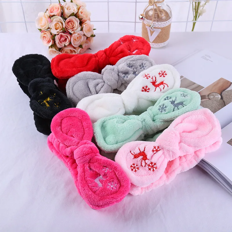 Girls Coral velvet Warm Headband Women Bow Top Turban Headwrap Embroidery Printed Make-up wash Hairband Soft Elastic Hairband
Girls Coral velvet Warm Headband Women Bow Top Turban Headwrap Embroidery Printed Make-up wash Hairband Soft Elastic Hairband