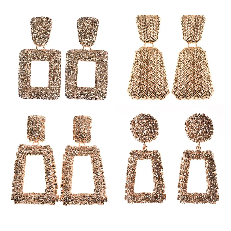 PPG&PGG Women Punk Heavy Metal Dangle Indian Gold Drop Earring ZA Geometric Statement Earrings African Dubai Jewelry
PPG&PGG Women Punk Heavy Metal Dangle Indian Gold Drop Earring ZA Geometric Statement Earrings African Dubai Jewelry