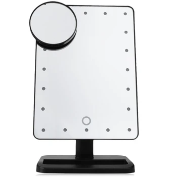 Black 20 LEDs Lighted Makeup Mirror Touch Screen Portable Magnifying Vanity Tabletop Lamp Cosmetic Mirror Make Up Tool
Black 20 LEDs Lighted Makeup Mirror Touch Screen Portable Magnifying Vanity Tabletop Lamp Cosmetic Mirror Make Up Tool