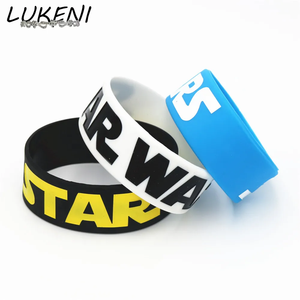 LUKENI 1PC Wide Band Star Wars Silicone Wristband Bracelet 3 Colours Available for Game Fans Bracelets&Bangles Gift SH118
LUKENI 1PC Wide Band Star Wars Silicone Wristband Bracelet 3 Colours Available for Game Fans Bracelets&Bangles Gift SH118